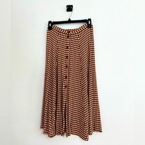 Reformation Checkered Skirt (mid-length)